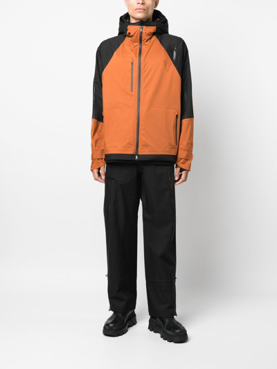 Zegna #usetheexistingâ¢ 3-layer Soft Shell Hooded Jacket Orange In Orange