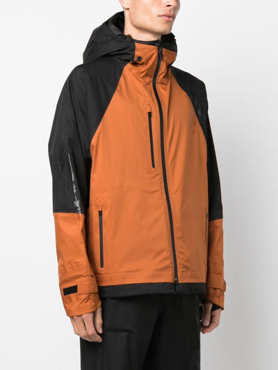 Zegna #usetheexistingâ¢ 3-layer Soft Shell Hooded Jacket Orange In Orange