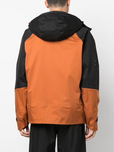Zegna #usetheexistingâ¢ 3-layer Soft Shell Hooded Jacket Orange In Orange