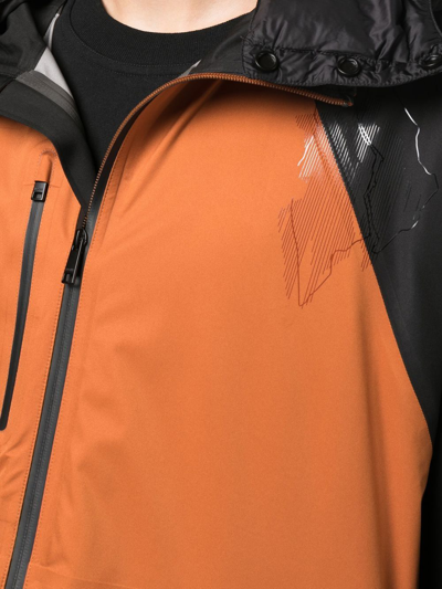 Zegna #usetheexistingâ¢ 3-layer Soft Shell Hooded Jacket Orange In Orange