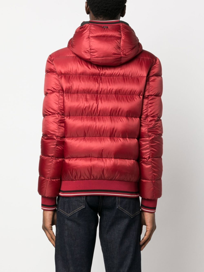 Herno Padded Zip Jacket In Red
