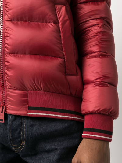 Herno Padded Zip Jacket In Red