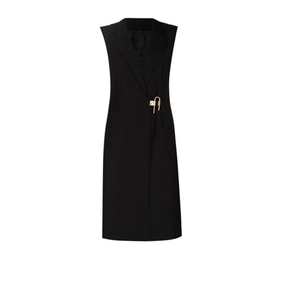 Shop Givenchy (vip) Black Padlock Cut-out Blazer Dress