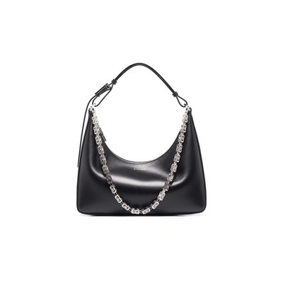 Shop Givenchy (vip) Black Moon Cut Small Leather Shoulder Bag