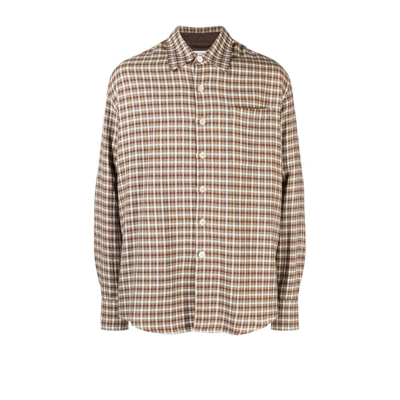 Our Legacy Above Checked Linen Shirt In Green | ModeSens Our Legacy Above Checked Linen Shirt In Green | ModeSens