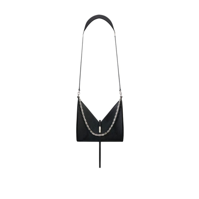 Shop Givenchy (vip) Black Cut Out Small Leather Cross Body Bag