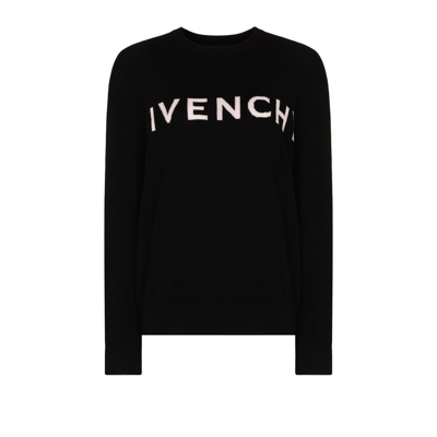 Shop Givenchy (vip) Cashmere Logo Sweater - Women's - Polyamide/cashmere/elastane In Black