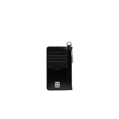 Shop Givenchy (vip) Black 4g Leather Card Holder