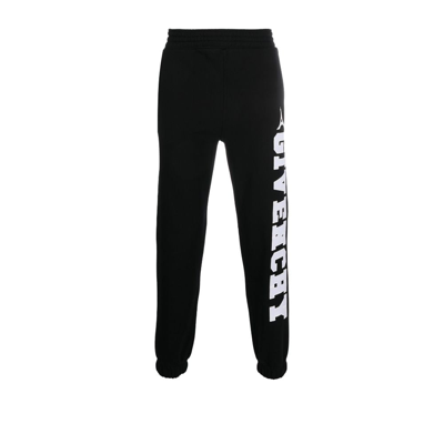 Shop Givenchy (vip) Black Logo Patch Cotton Track Pants