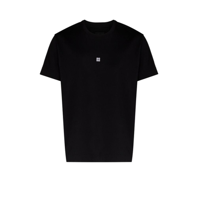 Shop Givenchy (vip) Black 4g Embroidered T-shirt