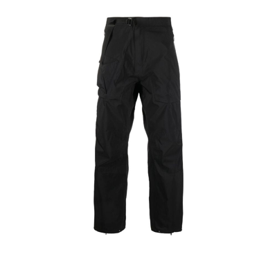 Shop Acronym Black Gore-tex Straight-leg Trousers