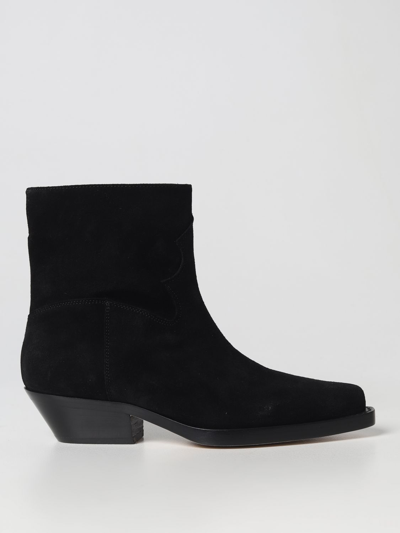 Shop Anna F Flat Ankle Boots . Woman In Black