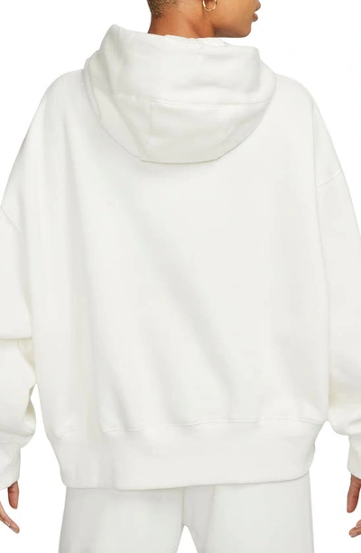 Shop Nike Sportswear Phoenix Fleece Pullover Hoodie In Sail/ Black