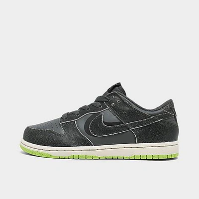 Shop Nike Little Kids' Dunk Low Se Casual Shoes In Iron Grey/phantom/ghost Green