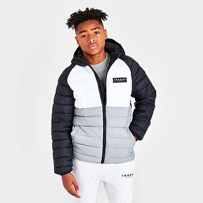 Sonneti Kids' Boys' Post Bubble Puffer Jacket In Black/white/grey | ModeSens