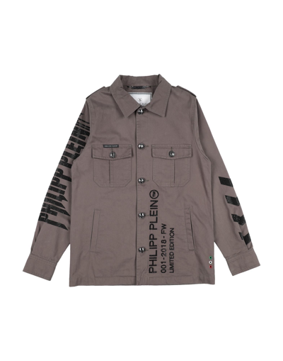 Shop Philipp Plein Toddler Boy Overcoat & Trench Coat Military Green Size 6 Cotton