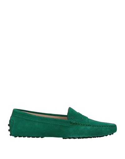Shop Tod's Loafers In Emerald Green