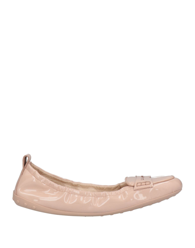 Shop Tod's Woman Loafers Blush Size 8 Soft Leather In Pink