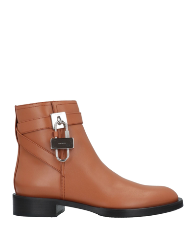 Shop Givenchy Ankle Boots In Tan