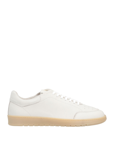 Shop Antica Cuoieria Man Sneakers Ivory Size 12 Soft Leather In White