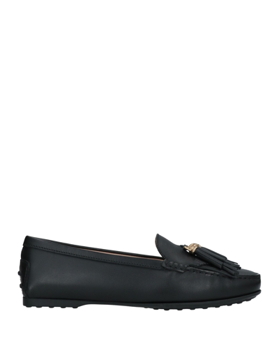 Shop Tod's Woman Loafers Black Size 7 Soft Leather