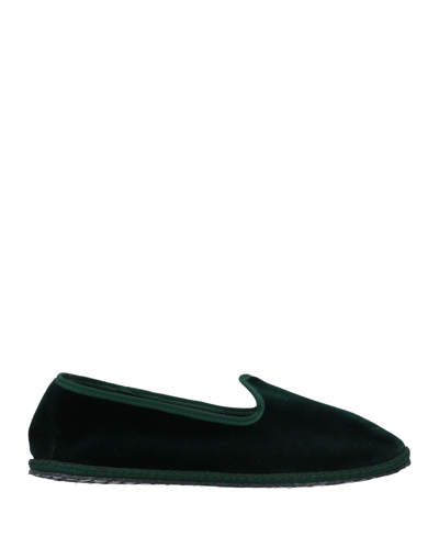Shop Vibi Venezia Loafers In Dark Green