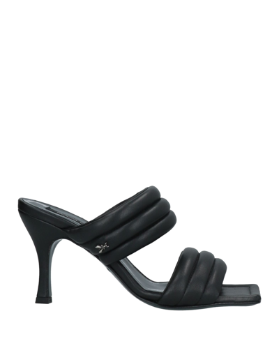 Shop Patrizia Pepe Woman Sandals Black Size 6 Soft Leather