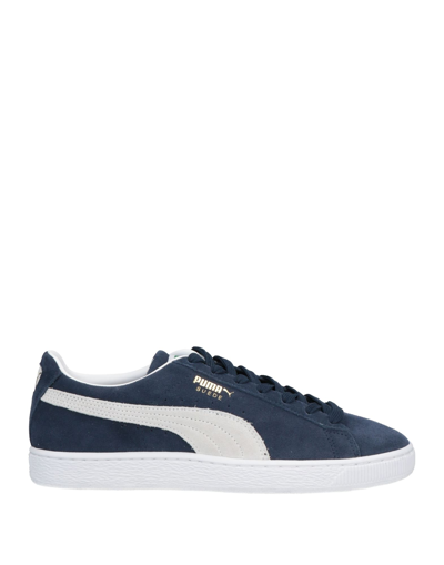 Shop Puma Suede Classic Xxi Man Sneakers Midnight Blue Size 9 Cowhide