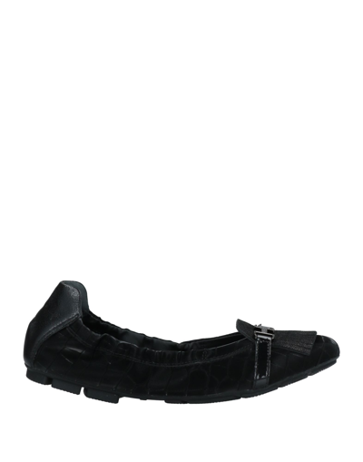 Shop Hogan Woman Loafers Black Size 6.5 Textile Fibers
