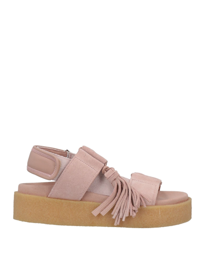 Shop Clarks Originals Woman Sandals Blush Size 6.5 Soft Leather In Pink