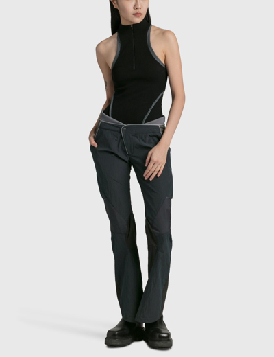 Shop Hyein Seo Low-rise Pants In Black