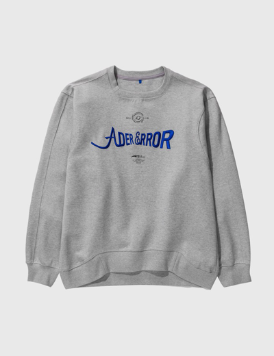 Shop Ader Error Verif Logo Sweatshirt In Grey