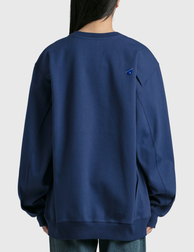 Shop Ader Error Verif Logo Sweatshirt In Blue