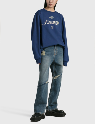 Shop Ader Error Verif Logo Sweatshirt In Blue