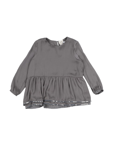 Shop Caffe' D'orzo Caffé D'orzo Toddler Girl Top Lead Size 6 Polyester In Grey