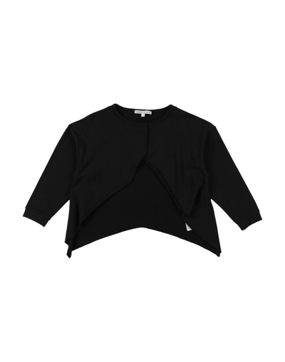 Shop Patrizia Pepe Toddler Girl Sweatshirt Black Size 6 Cotton, Elastane