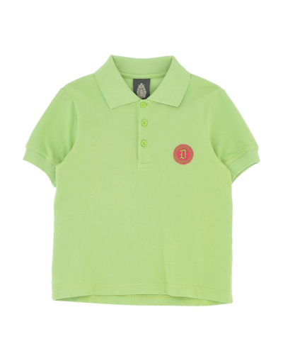 Shop Dondup Toddler Boy Polo Shirt Light Green Size 4 Cotton