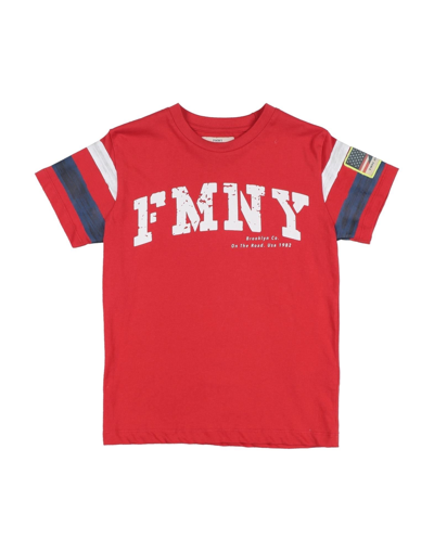 Shop Fred Mello T-shirts In Red