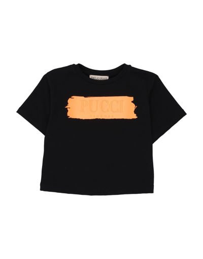 Shop Emilio Pucci Pucci Toddler Boy T-shirt Black Size 6 Cotton, Elastane