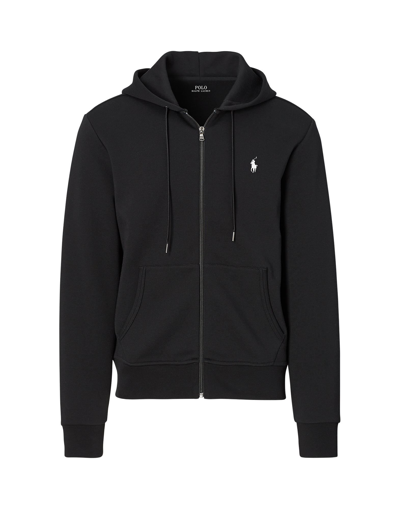 Shop Polo Ralph Lauren Man Sweatshirt Black Size Xxl Cotton, Polyester