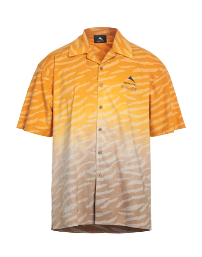 Shop Mauna Kea Man Shirt Apricot Size M Cotton In Orange