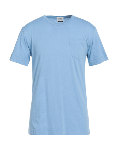 Shop Berna Man T-shirt Sky Blue Size M Cotton