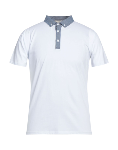 Shop Cashmere Company Man Polo Shirt White Size 40 Cotton