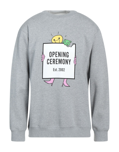 Shop Opening Ceremony Man Sweatshirt Grey Size M Cotton