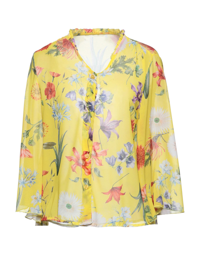 Shop Vanessa Scott Woman Shirt Yellow Size S Polyester
