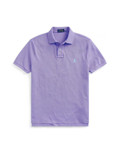Shop Polo Ralph Lauren Man Polo Shirt Light Purple Size L Cotton
