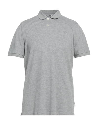 Shop Berna Man Polo Shirt Grey Size L Cotton