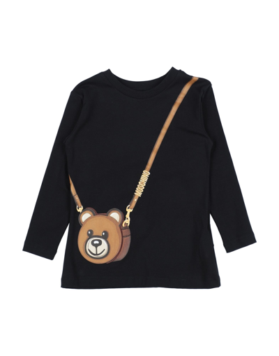 Shop Moschino Kid Toddler Girl T-shirt Black Size 6 Cotton, Elastane, Polyester