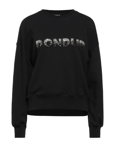Shop Dondup Woman Sweatshirt Black Size S Cotton