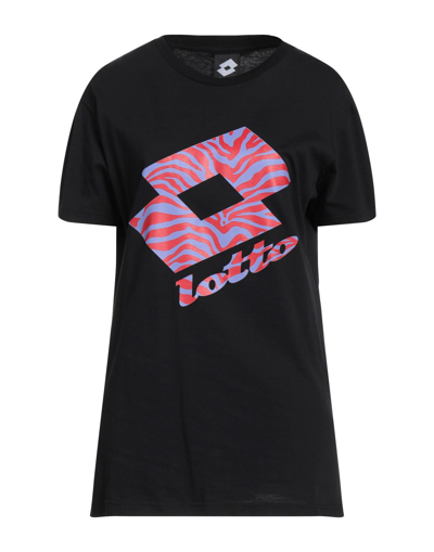 Shop Lotto T-shirts In Black